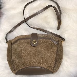 Bettina Suede Vintage Crossbody Purse Bag Brown